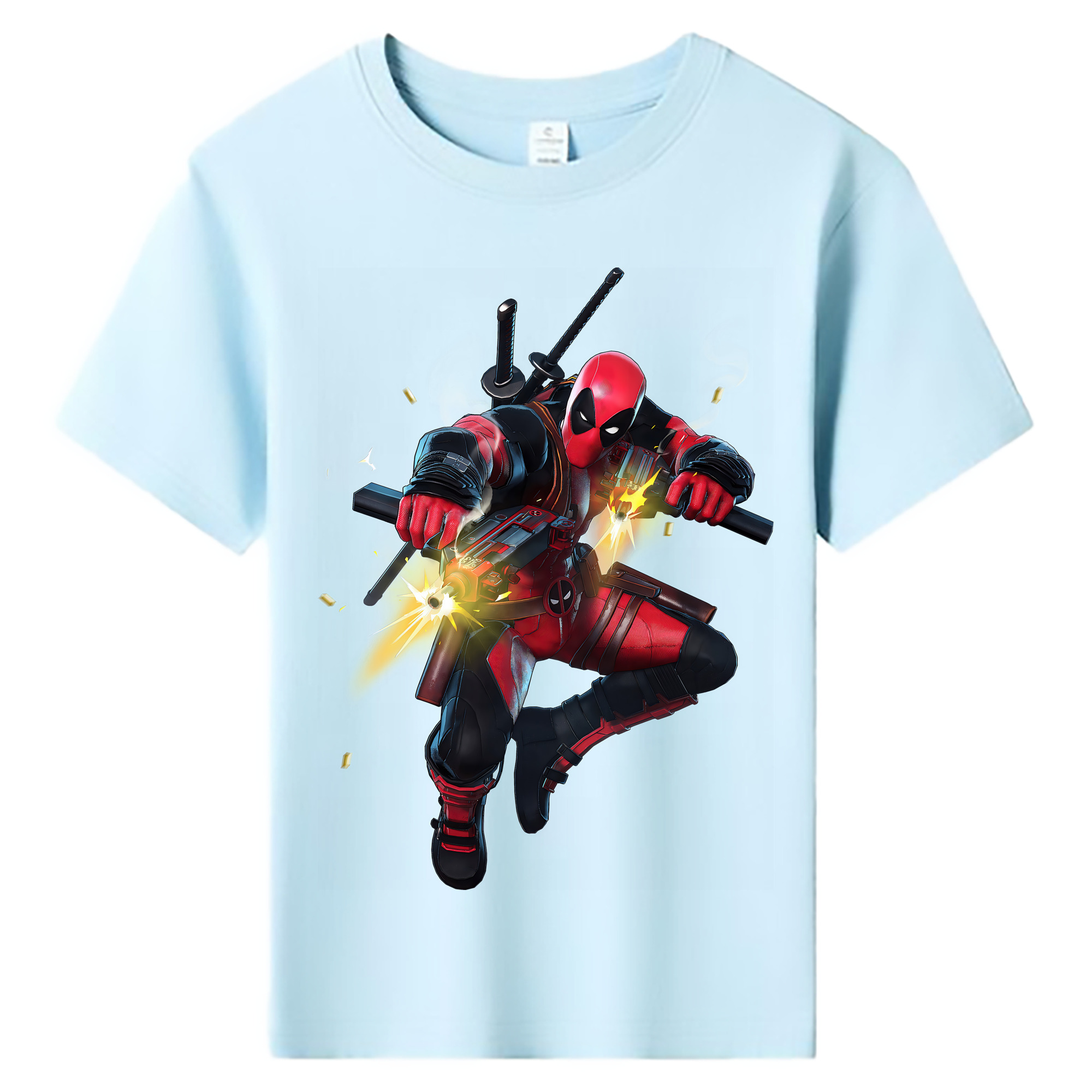 （画像用） Deadpool デッドプール 綿100％キッズTシャツ（フロントプリント）